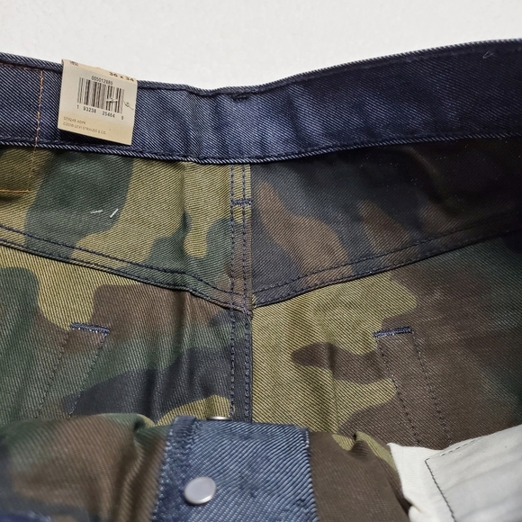 Mens Levi's 501 Original Camo Lining Sz 36/34 NWT - Picture 11 of 12